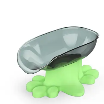 

Blue/green Color Cat Dog Bowl Food Bowl Tilted Detachable Pet Feeding Bowl Food Shovel Food Feeder For Cats Dogs Rabbits