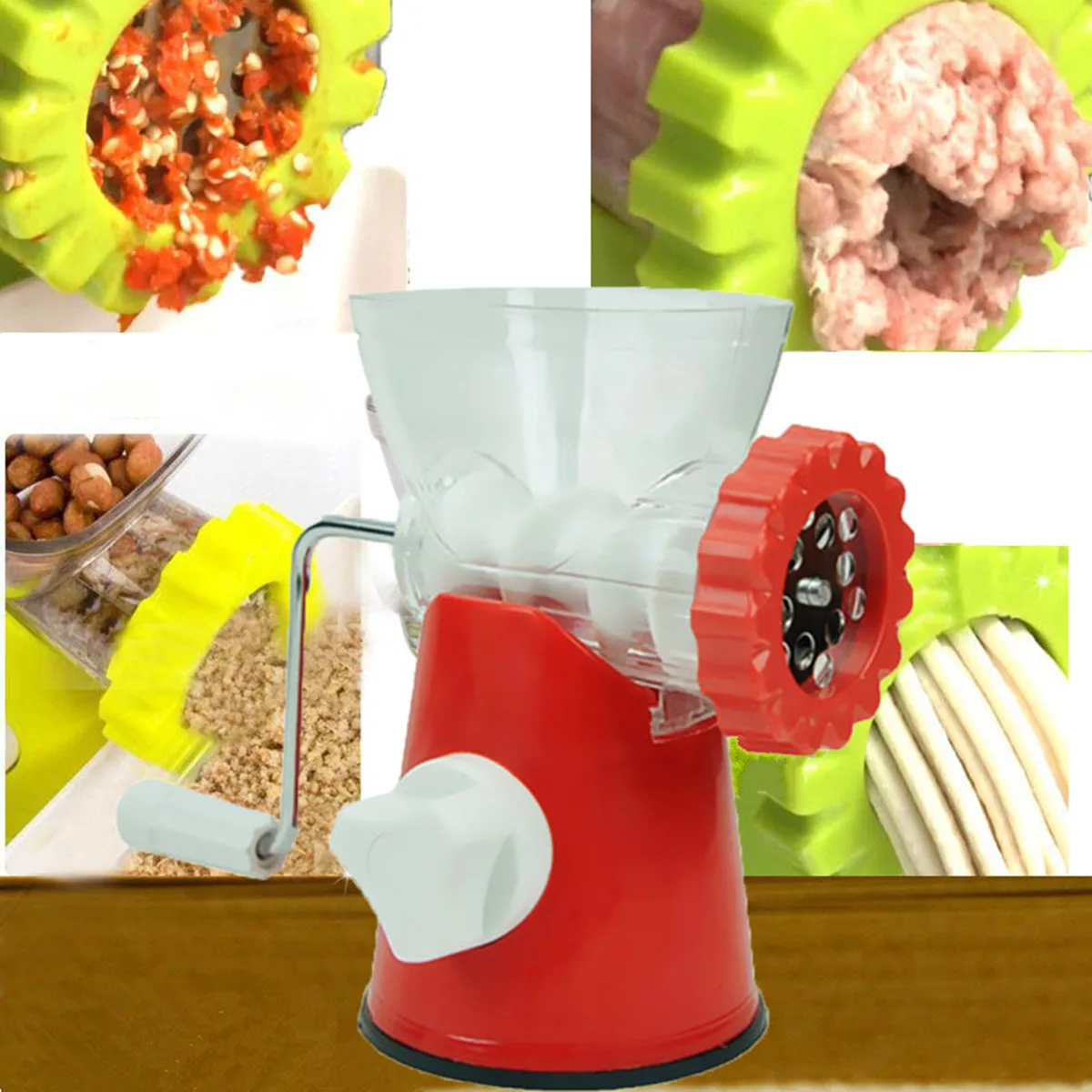 

Multifunctional Home Manual Meat Grinder For Mincing Meat/Vegetable/Spice Hand-cranked Meat Mincer Sausage