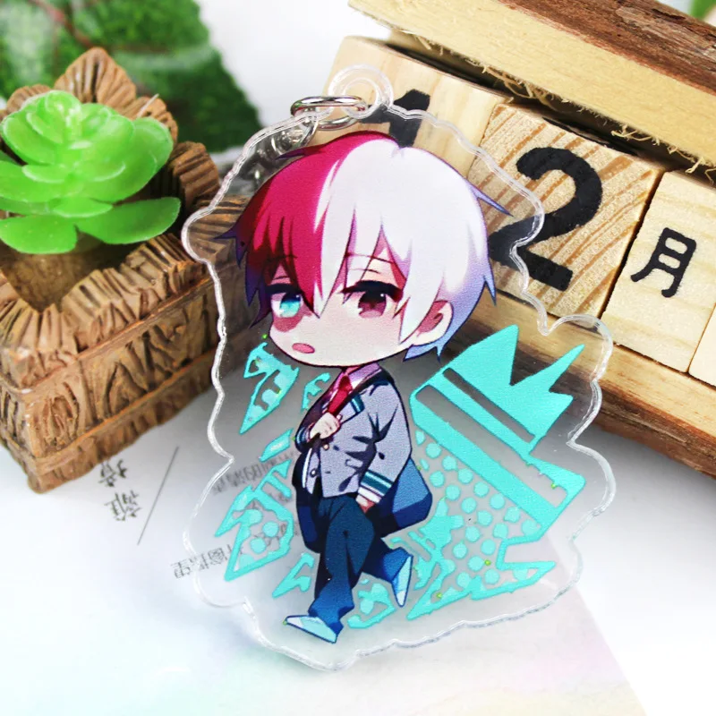 Брелок My Hero academic милый двухсторонний брелок Shoto/Izuku акриловые аксессуары для