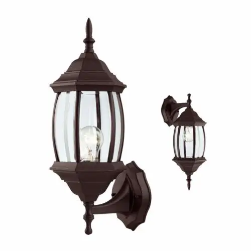 Home Outdoor Garland Retro Wall Rain-Proof Lights Lamp Fixture Garden Porch Patio Aluminum Lantern Cube Led Decoration