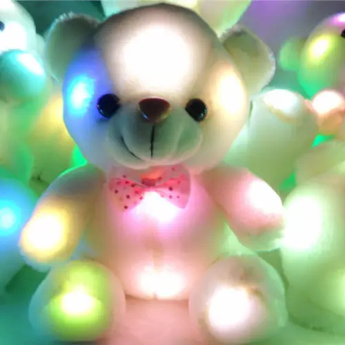 

Christmas Gift Creative Light Up LED Teddy Bear Stuffed Animals Plush Toy Gifts Party Favors
