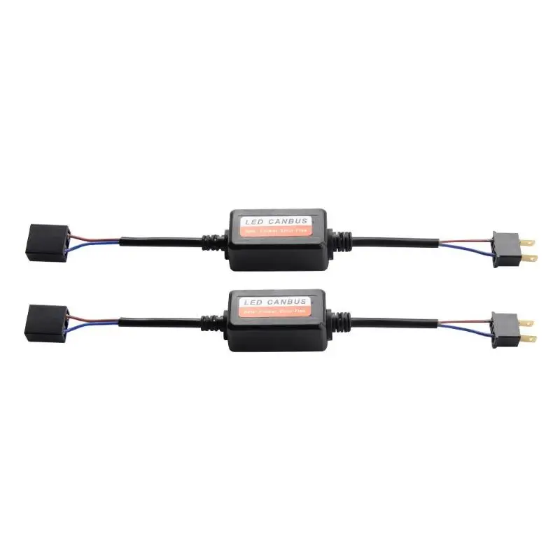 

1 Pair H7 LED Car Headlight Bulb Canbus Decoders Error Free Anti Flicker Resistor Flash Canceller