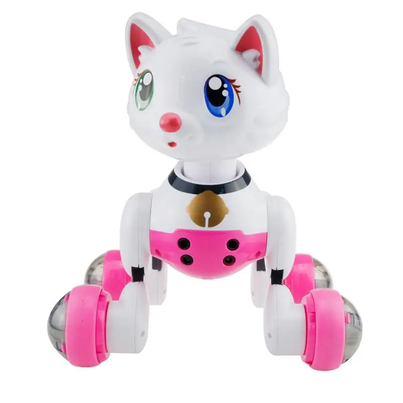 

Wireless Interactive Intelligent Robot Cat Robot Cat Toy Remote Control pink Dogs for Girl Birthday Gift