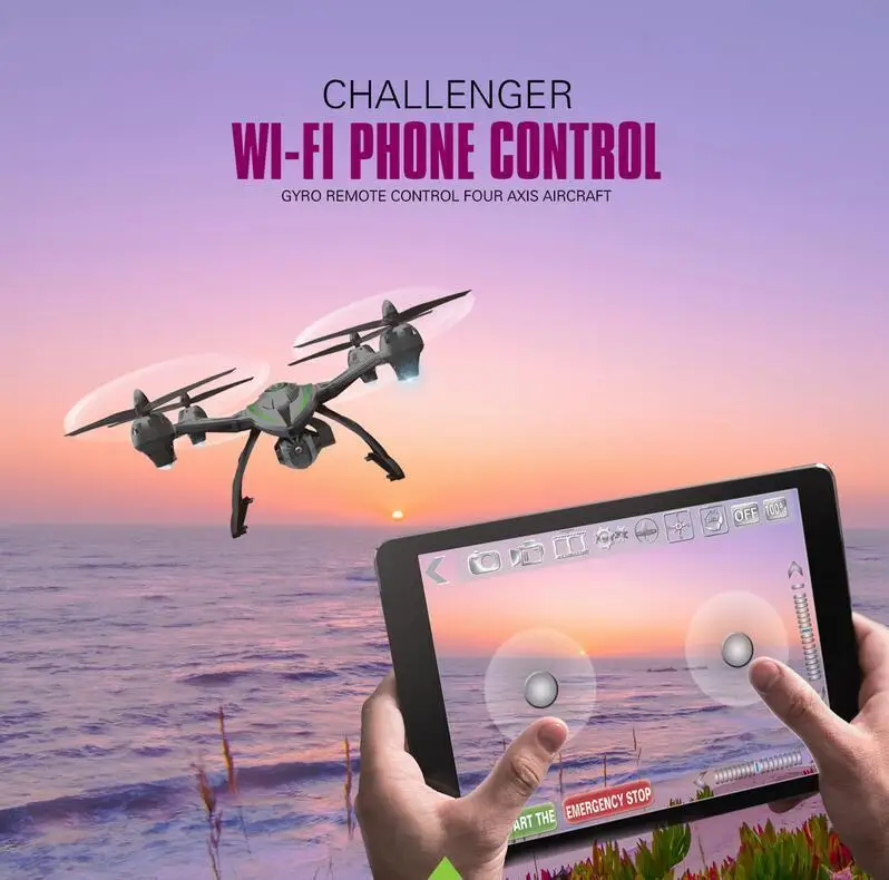 JXD 506W WiFi FPV Phone Controlled Large Size Drone With 720P Camera One-Key-return Barometer Set High RC Quadcopter Dron RTF