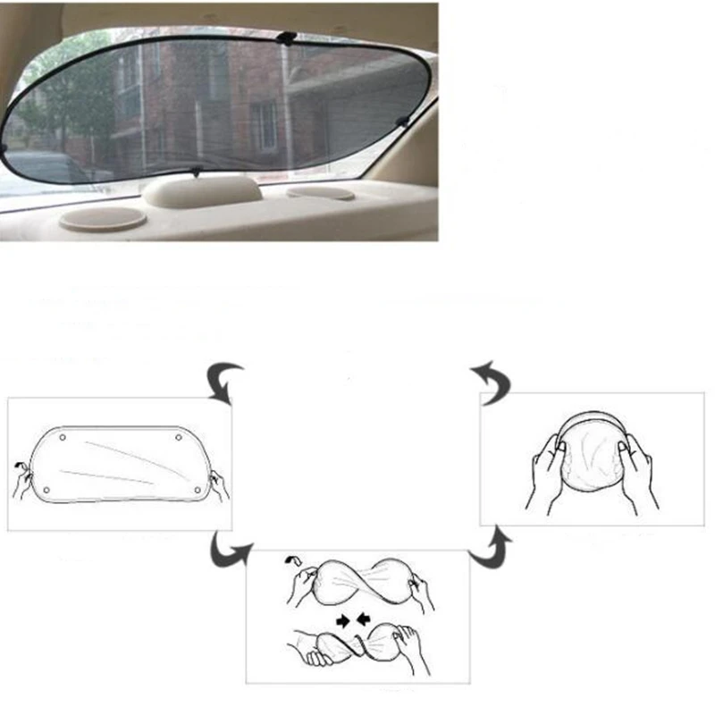 Авто задний тент сетка солнцезащитный экран теплоизоляция солнцезащитный козырек защита заднего окна автомобиля