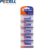 PKCELL – piles alcalines 23a 12v 8F10R 8LR23 8LR932 CA20 K23A L1028 23A 21/23 A23, 5 pièces/carte 