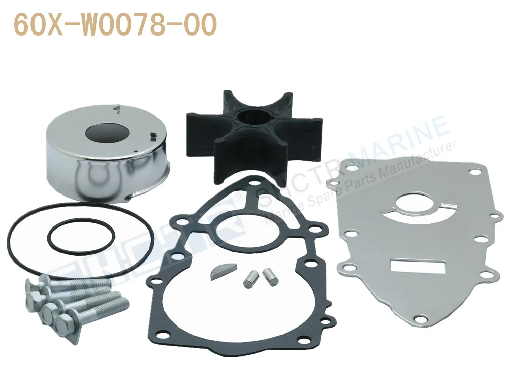 SHCTR водяной насос и набор для рабочего колеса для OEM 60X-W0078-00, Sierra 18-3516200/225/250 HP