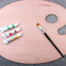 Дерево цвет с ручной держит форму рыбы масляной живописи палитры