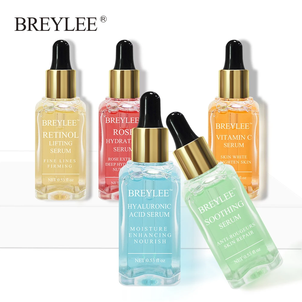 Сыворотка BREYLEE Series с витамином C гиалуроновая кислота отбеливающая кожу лица уход