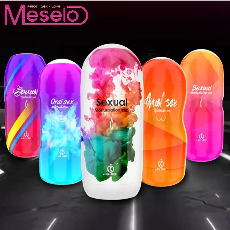 Meselo реального устные сосет Мужской мастурбатор Мягкая силиконовая киска