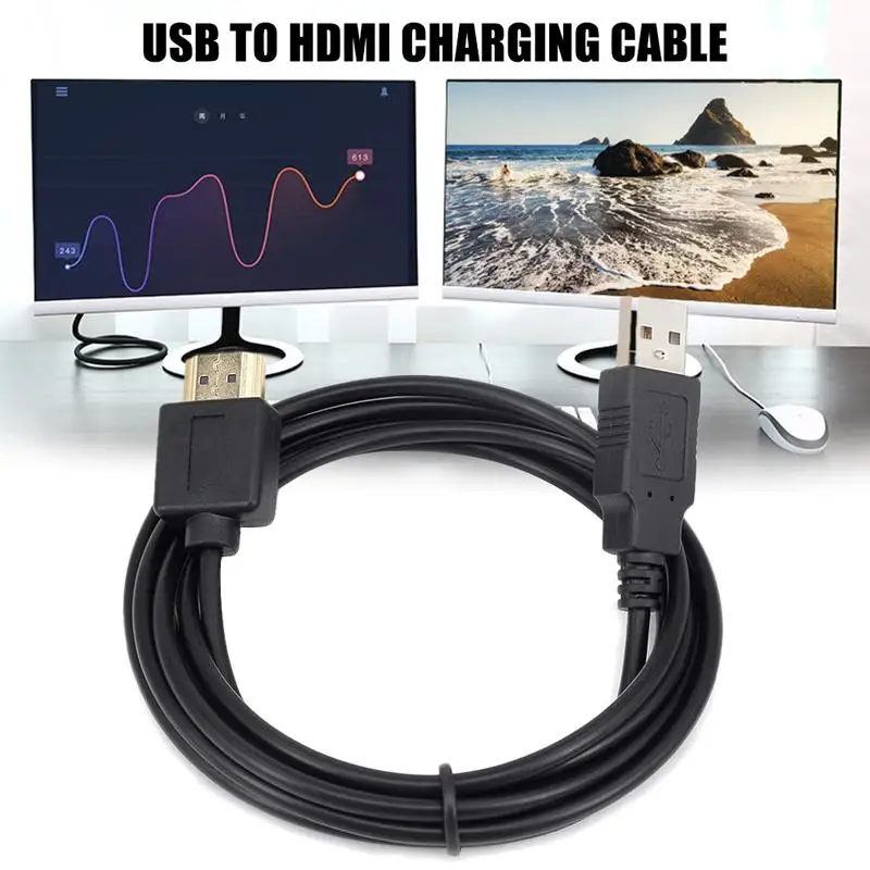 USB кабель питания для ноутбука с разъемом HDMI штекер зарядный разветвитель