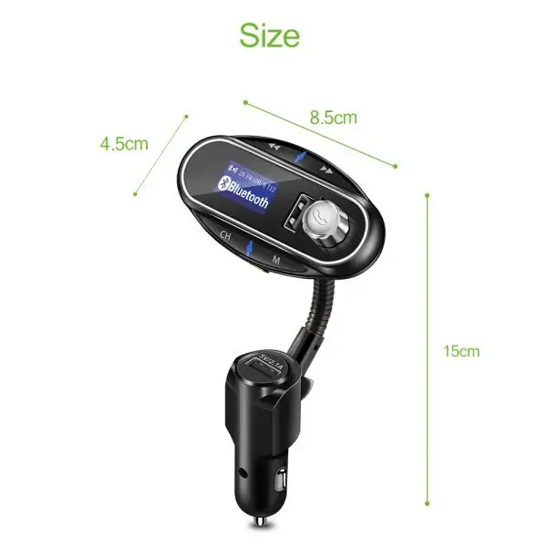 HEVXM T12 Bluetooth передатчик громкой связи автомобильный комплект беспроводной FM