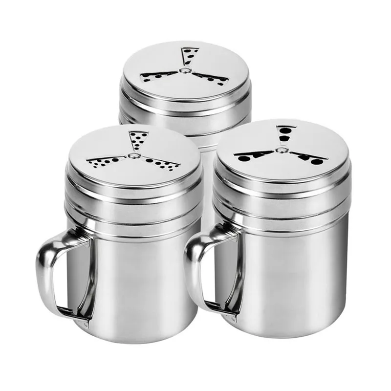 

Stainless Steel Pepper Salt Shaker Spice Jar Set Kitchen Harb Spice Condiment Box Seasoning Bottle Glass Barbecue Cooking Tool