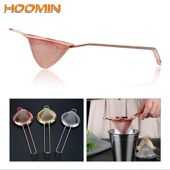 

HOOMIN Cocktail Strainer Flour Colander Sifter For Removing Bits From Juice Stainless Steel Wire Fine Mesh Strainer Bar Tools