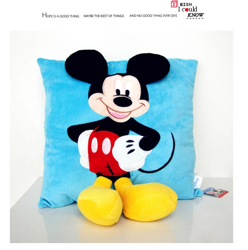 Disney 38X34 см 3D Дисней мультфильм Розовый Минни синий Микки наволочка наполнение подарок на день рождения моющийся пружинный