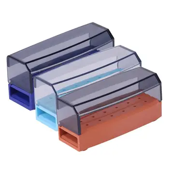 

3 Colors 18 Holes Disinfection Box Case Dental Bur Block Holder Autoclavable Dentist Tool