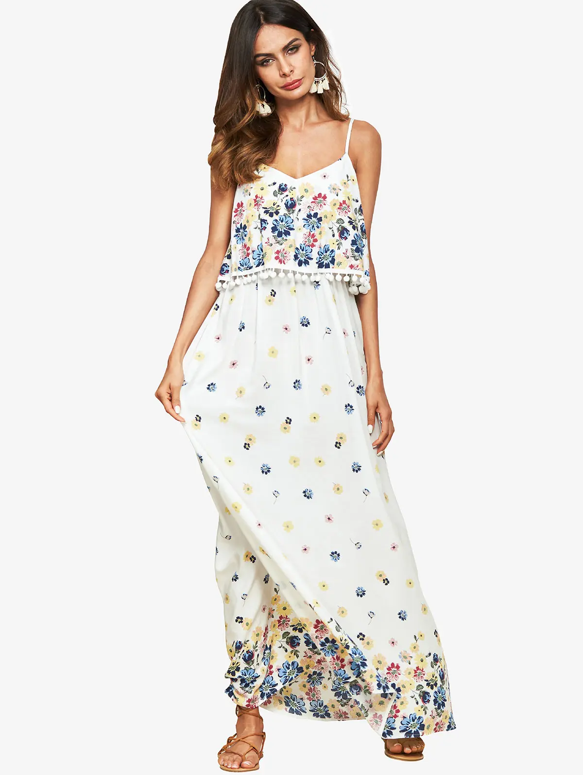 Awesome Womens Boho Floral Long Maxi Dress Cocktail Party Evening