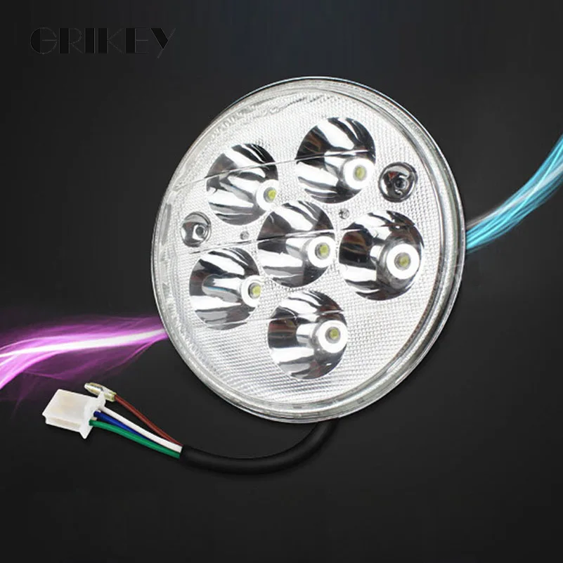 

30W Round Motorcycle LED Headlight High/Low Beam Front Driving Head Light For Motorbike Headlamp LED lights for bike Universal
