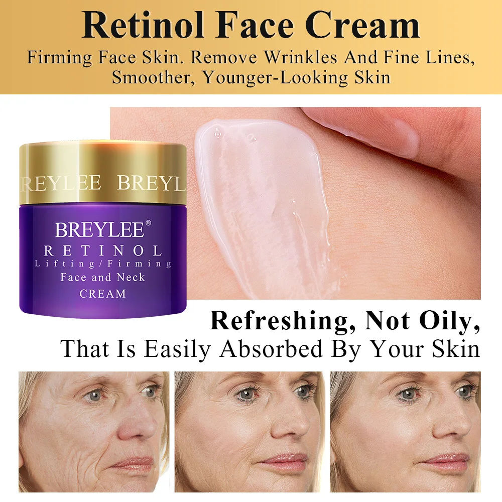 BREYLEE Retinol Face Cream Eye Cream Lifting/Firming Anti-aging Fade Wrinkles Fine Lines Facial Skin Care Ageless Remove Eye Bag BREYLEE Retinol Face Cream Eye Cream Lifting/Firming Anti-aging Fade Wrinkles Fine Lines Facial Skin Care Ageless Remove Eye Bag