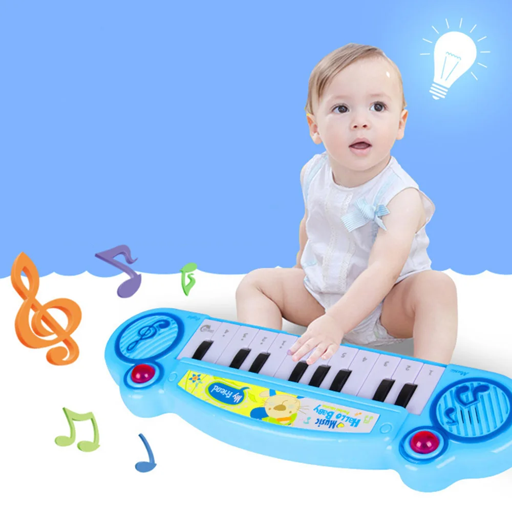 Детский мини музыкальный ковер клавиатура Игровой коврик музыкальный игровой коврик пианино Обучающие Игрушки для раннего развития для детей Детская игрушка-Паззл J11