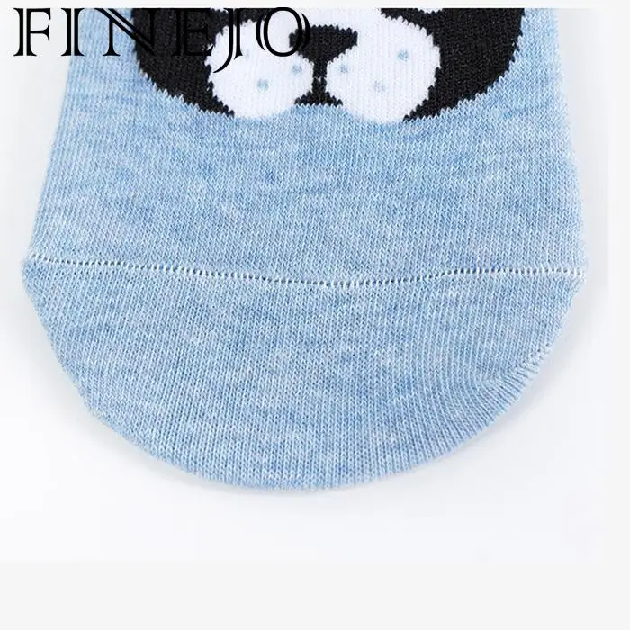 FINEJO/женские хлопковые носки удобные повседневные короткие средней длины с милым