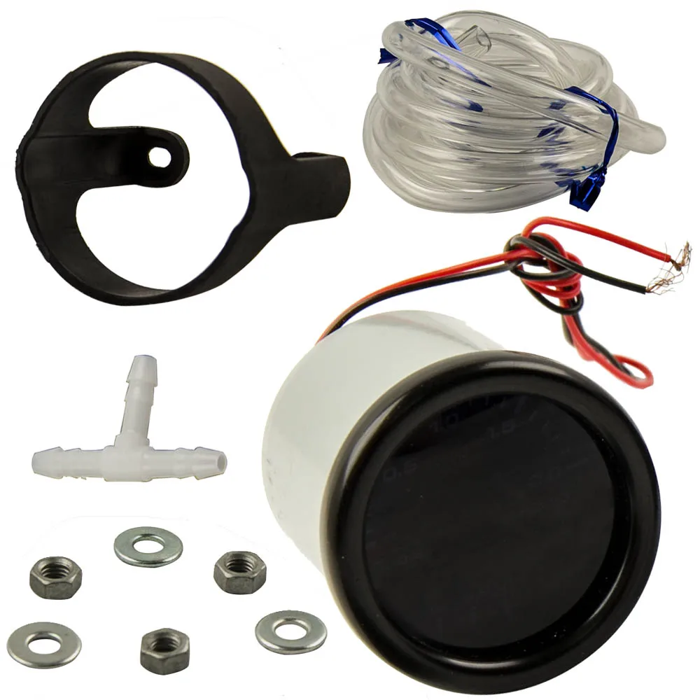 Brand New 52mm 2" Turbo Boost Gauge Meter Mount Kit 020PSI / 030in.Hg