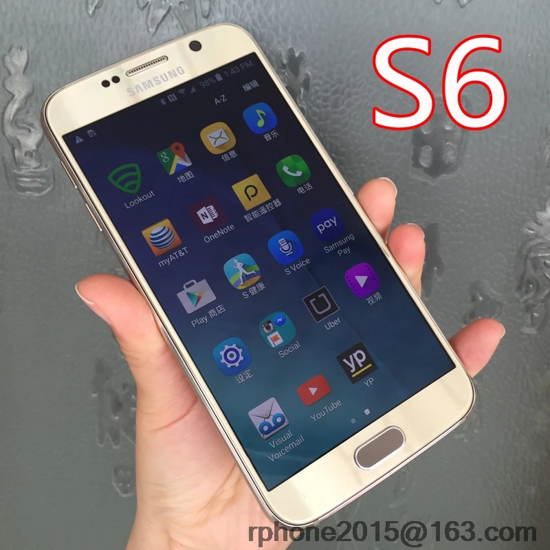 Оригинальный SAMSUNG Galaxy S6 разблокированный Egde мобильный телефон Восстановленный 5 1