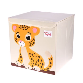 

Cartoon Clothes Storage Box Washable Childrens Toy Storage Cube Book Organizer