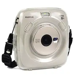 Для Fujifilm для Instax SQUARE SQ20 мини-камера прозрачный корпус Кристалл защитный чехол камера протектор чехол с ремешком