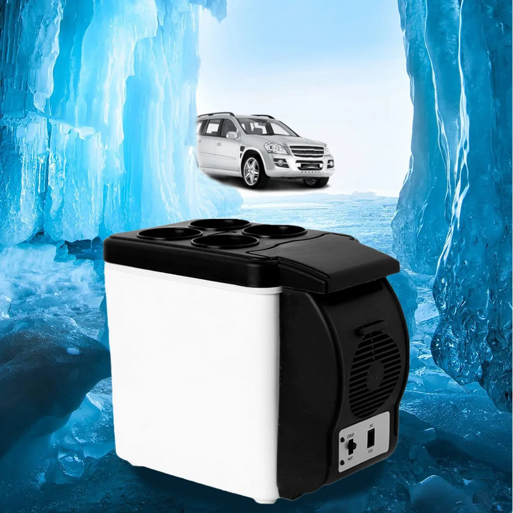 

Mini Car Refrigerator Multi-function Travel Fridge Home Cooler Warmer Car Fridge Semiconductor Refrigeration Low Noice 6L 12V