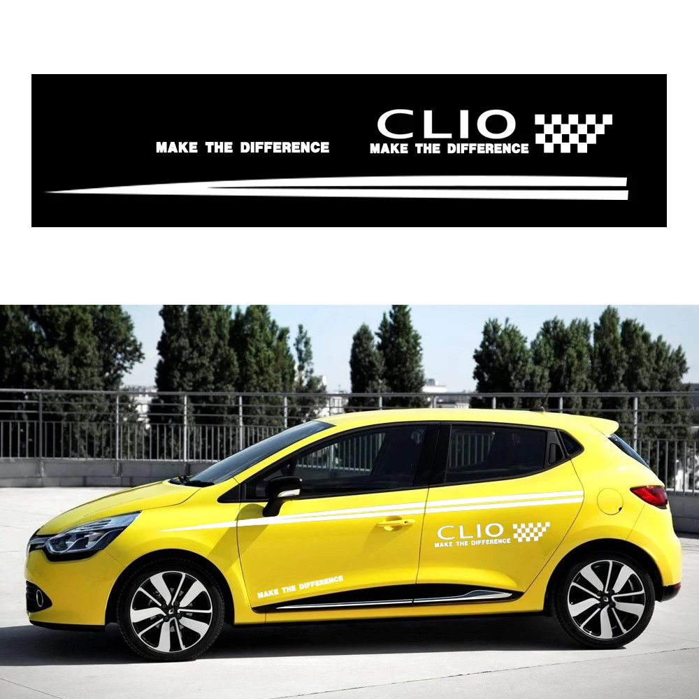 180 см Автомобильная наклейка для кузова для Renault CLIO для хэтчбек седан наклейки для автомобиля DIY Украшение имя стикер s автомобильные аксессуары