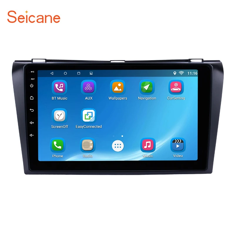 

Seicane Android 8.1 Car GPS Navigation Radio Multimedia for 2004 2005 2006 2007 2008 2009 Mazda 3 Support WIFI Mirror Link OBD2