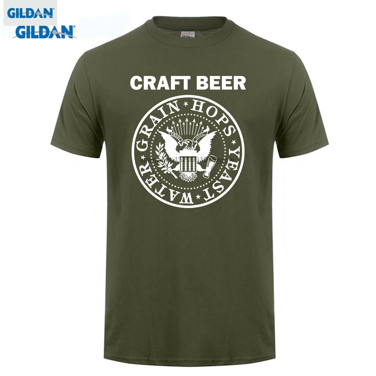 

GILDAN T Shits Printing Short Sleeve Casual O-neck Cotton Craft Beer T-shirt