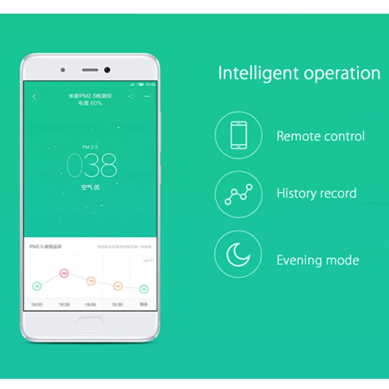 Xiao mi jia Pm2.5 детектор легко читаемый Oled экран Pm 2,5 портативный Рабочий mi очиститель воздуха для умного дома монитор качества воздуха