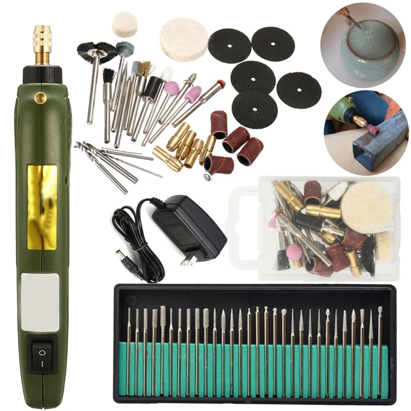 

Electric Engraving Pen Engraver Jewelry Wood Carving Polishing Tool+30Pcs Drills Kit Combination DIY Wood Carving Grinders Tool