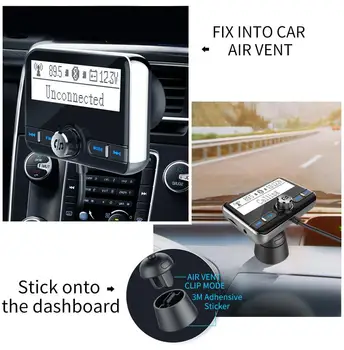 

FM Transmitter Wireless Car FM Modulator Car Mp3 Player Car Kit Handsfree Car Charging With LCD Display R15