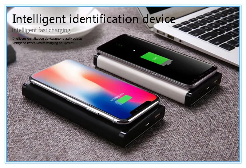 Qi Wireless Charger 10000mAh Portable USB Power Bank Wireless Charging Qi Wireless Charger 10000mAh Portable USB Power Bank Wireless Charging