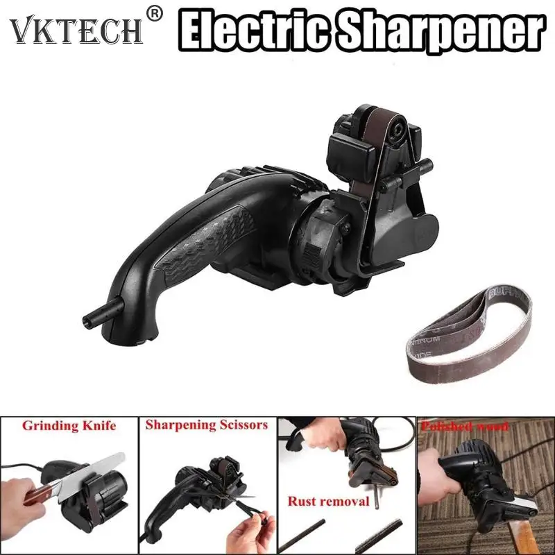 

Electric Knife Sharpener Multifunctional Full Automatic Electric Work Knife Sanding Belt Sharpener US/EU/AU/UK Plug