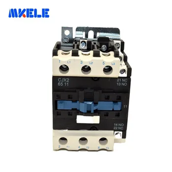 

AC Contactor Motor Starter Relay (LC1) CJX2-6511 65A 50/60Hz LC1 3 Phase 3-Pole 380V 220V 110V 36V 24V 3P+1NO+1NC