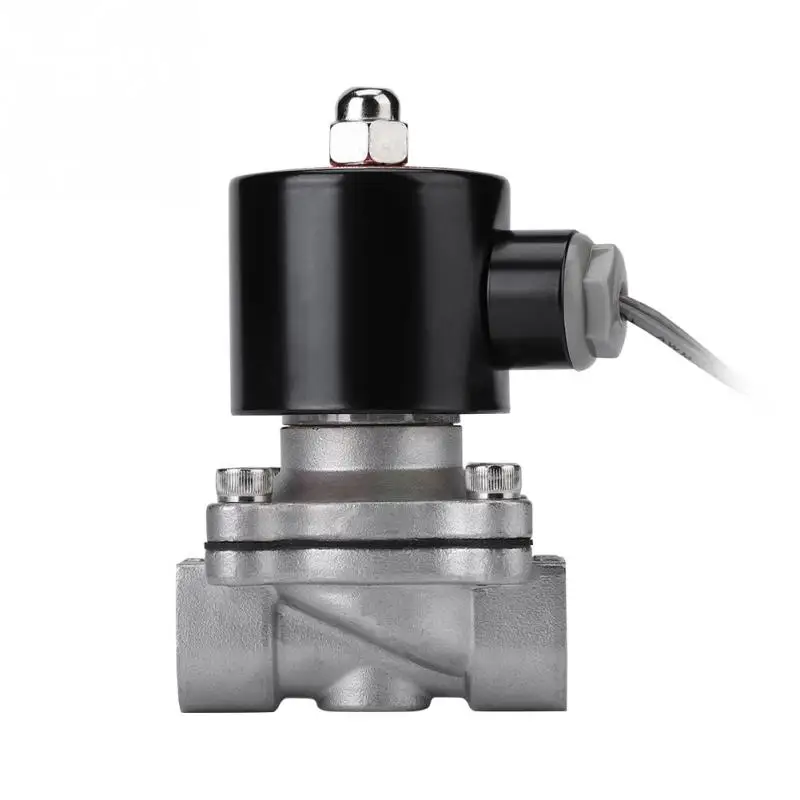 24 В нержавеющая сталь 304 нормально Электрический электромагнитный клапан 2 положения 2 способ инструмент 1/2''