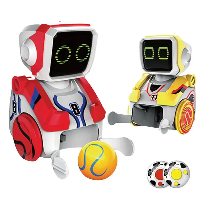 

2PCS Kicking Robot Puzzle Electric Remote Control Toy Intelligent Kicking Robot Children Boys And Girls Interactive Toy Gift
