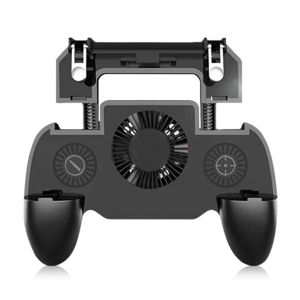  PUBG Mobile Controller Gamepad Trigger L1R1 Shooter Joystick Grip with Extended Handle Cooling Fan 