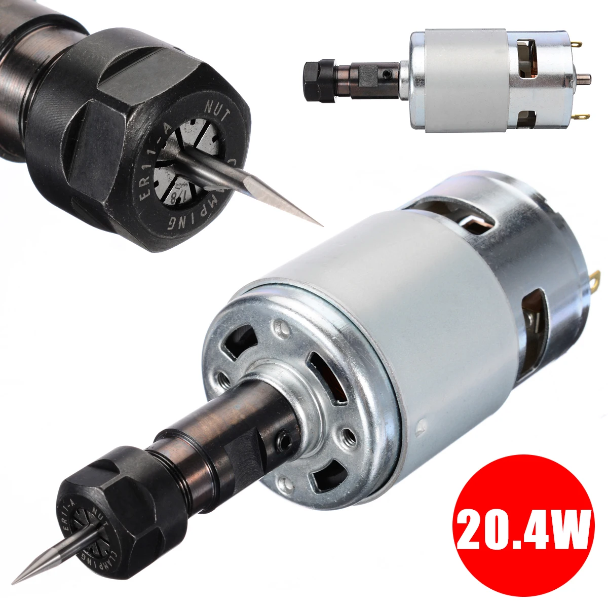

DC 12-36V 775 DC Motor Router Machine Motor with ER11 Spindle Replacement Part For CNC Router Machine