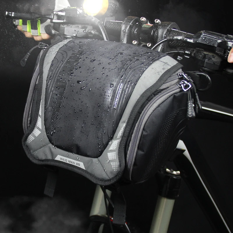

Cycling Bicycle Bike Handlebar Bag Front Basket Pouch Shoulder Pack 26*13*19cm