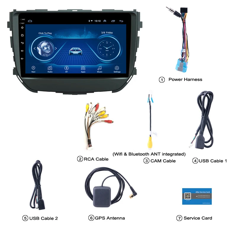 Flash Deal Android 8.1 9 inch Car Multimedia GPS 1GB 16GB Radio Stereo For Maruti Suzuki Vitara Brezza 2016 2017 2018 Car Video Navigation 5