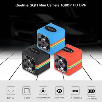 

Quelima Car Mini Camera Dvr Accessory Home Dash Motion Camera 1080P CMOS Night Vision Camcorder Camera DVR DV Motion Recorder