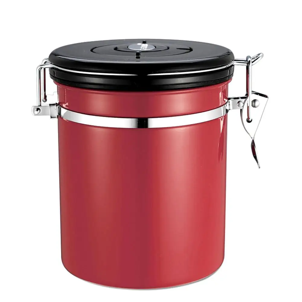 Coffee Container Large Airtight Stainless Steel Tea Storage Chests 