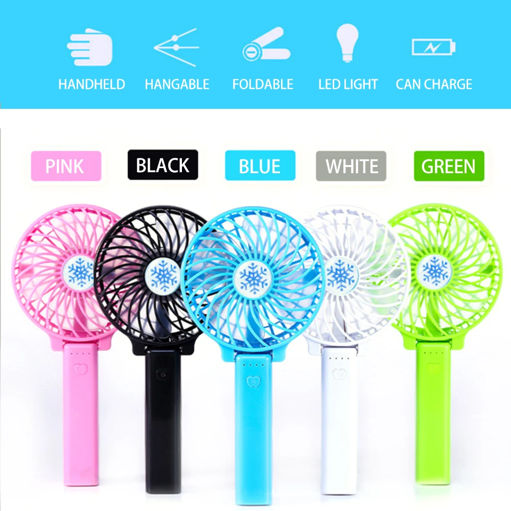 

1 PCS Handheld USB Charging Fan Portable Mini Cooling USB Fan Foldable Handheld Rechargeable Small Cute Fans Drop Shipping
