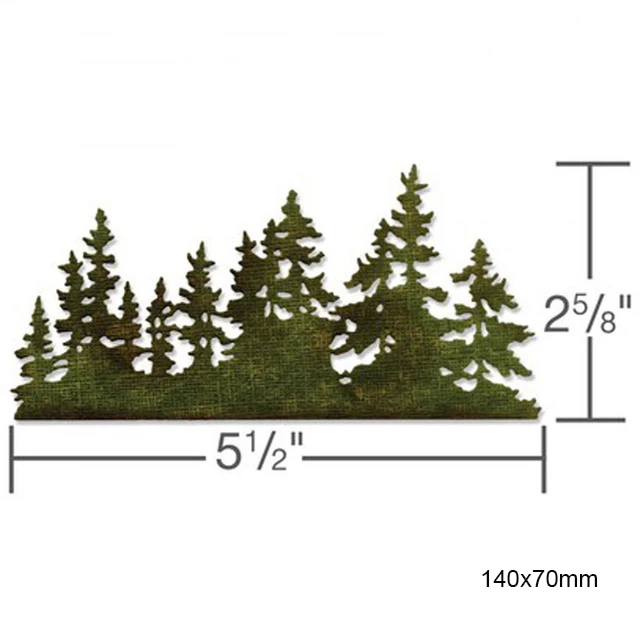 

Forest Trees Dies scrapbooking New Arrival Metal Cutting Dies new 2019 New Christmas Craft Die Cuts Alinacrafts