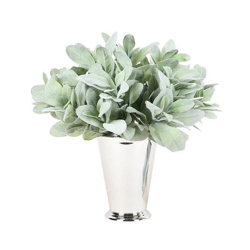 Artificial Flower Floral Stem Plastic Fake Plant Foliage Garden Wall Decorin Artificial Plants